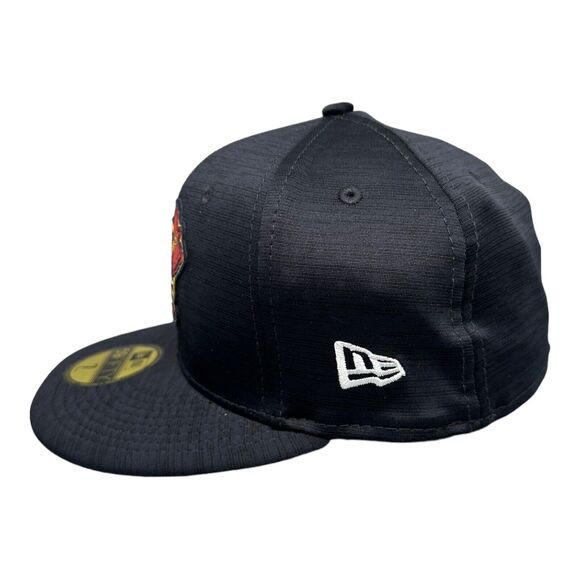 New Era 59fifty Atlanta Braves Clubhouse Cap Fitted Navy blue Hat Men's Sz‎ 7 - Picture 2 of 8